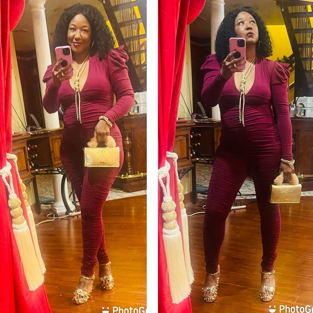 Ruched jumpsuit